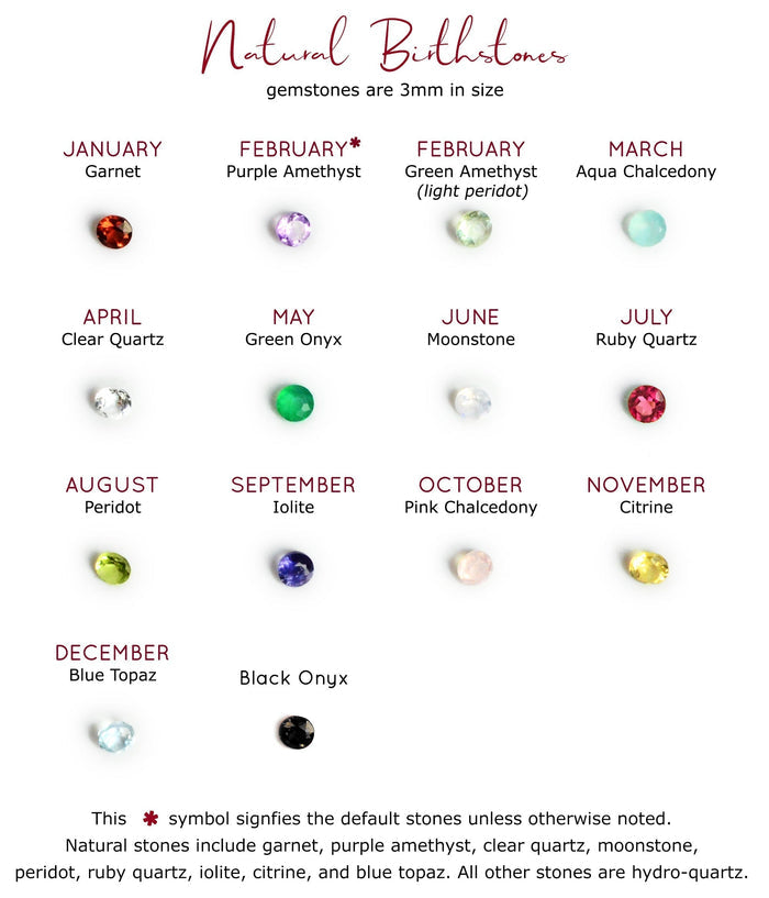 3mm stones, natural birthstones, quartz stones