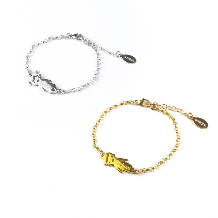 Personalized Kid Charm Bracelet with Child Name or Birthdate