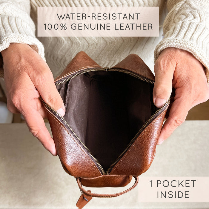 inside view of the toiletry bag, Custom engraved dopp kit, men's toiletry kit, personalized travel cosmetic bag, men's travel accessories, engraved men's toiletry bag, custom men's grooming bag, personalized dopp kit for men, stylish men's cosmetic bag, travel-friendly toiletry kit, unique men's travel gifts