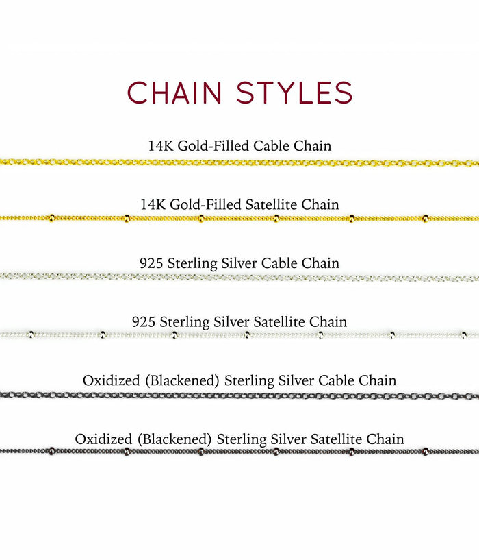 Satellite or Cable Necklace Chain Styles Gold Silver or Black Metal
