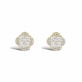 Petale 14K Gold Floral Stud Earrings