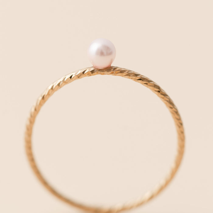 PINK PEARL SPARKLE RING