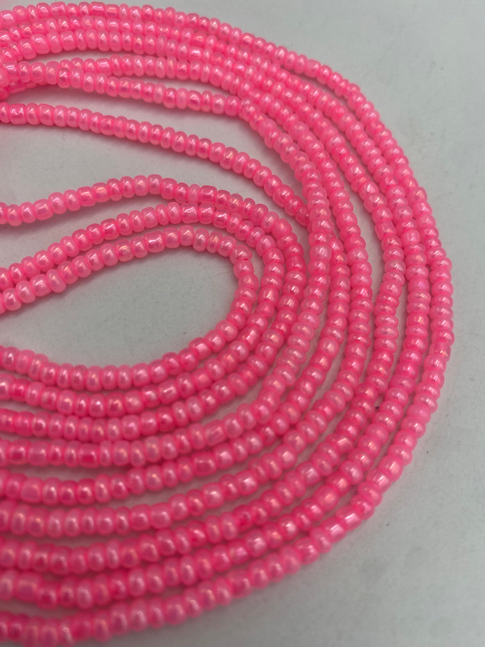 Pink Waist Bead| African body jewelry | Weight-loss tracking | 40”-50