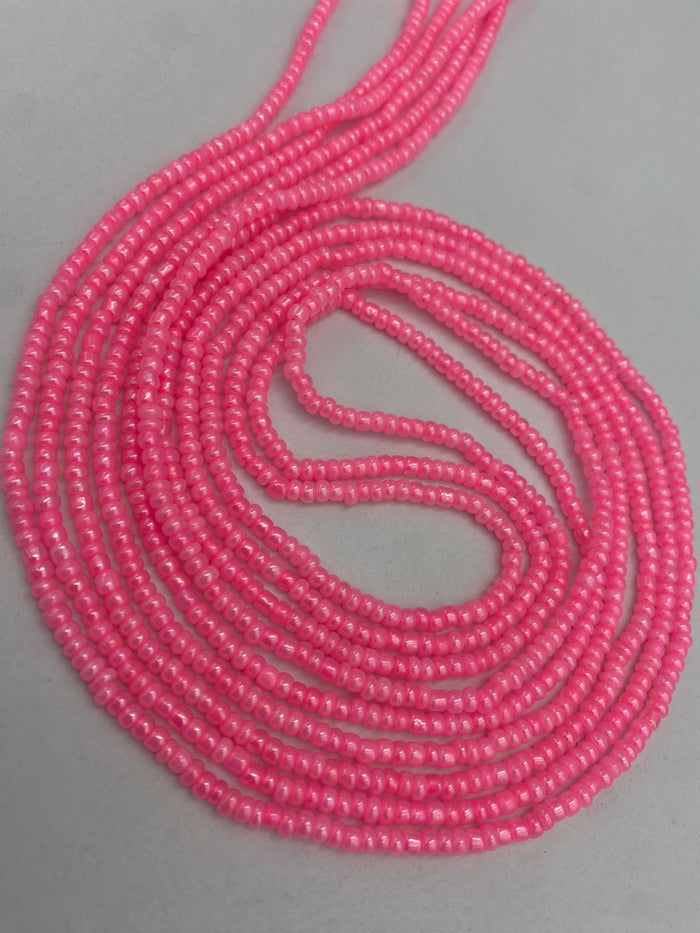 Pink Waist Bead| African body jewelry | Weight-loss tracking | 40”-50