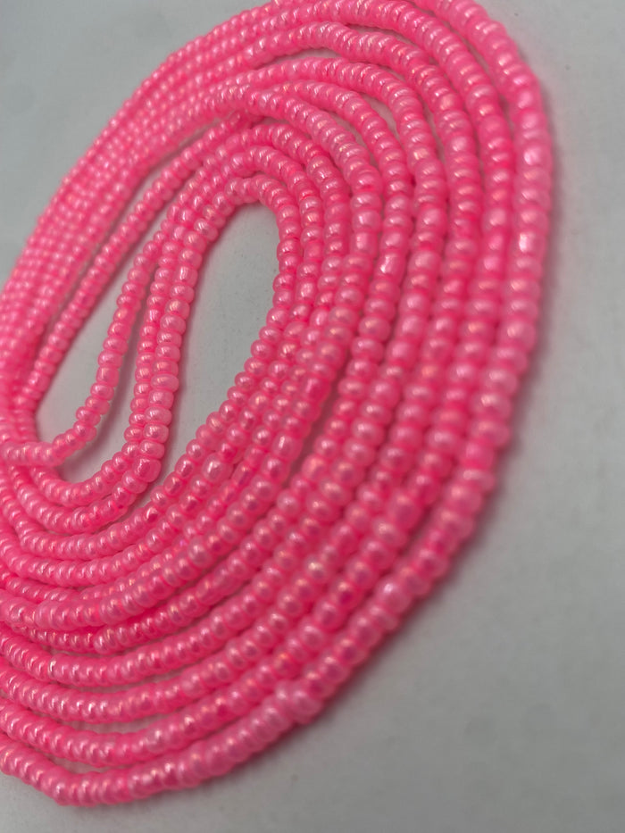 Pink Waist Bead| African body jewelry | Weight-loss tracking | 40”-50