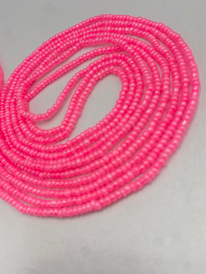 Pink Waist Bead| African body jewelry | Weight-loss tracking | 40”-50