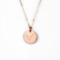 Pisces Constellation Necklace with Monogram Engraving on Back