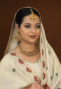 Rangat Necklace Earing Tika Handcrafted Gold Plated