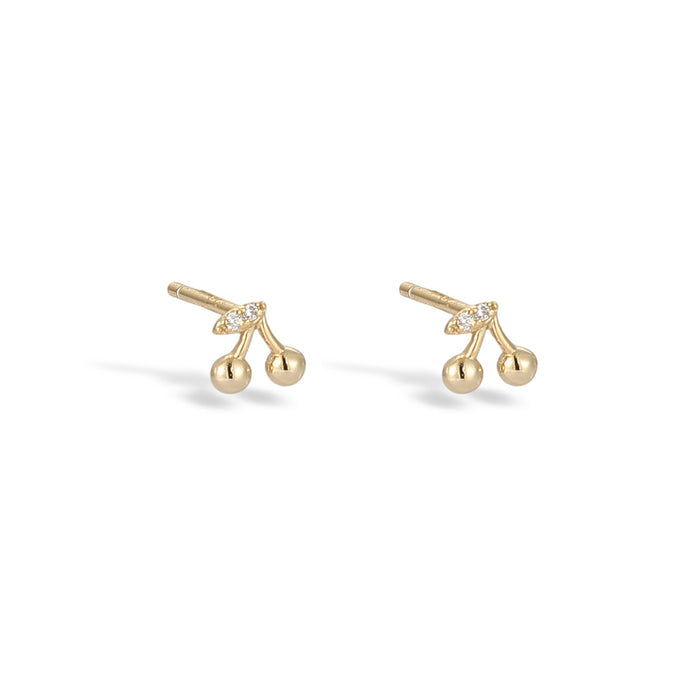 Raphaëlle Cherry 14K Gold Earring Set