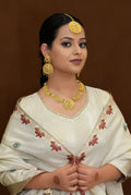 Rasa  Necklace Earing Tika Handcrafted Gold Plated