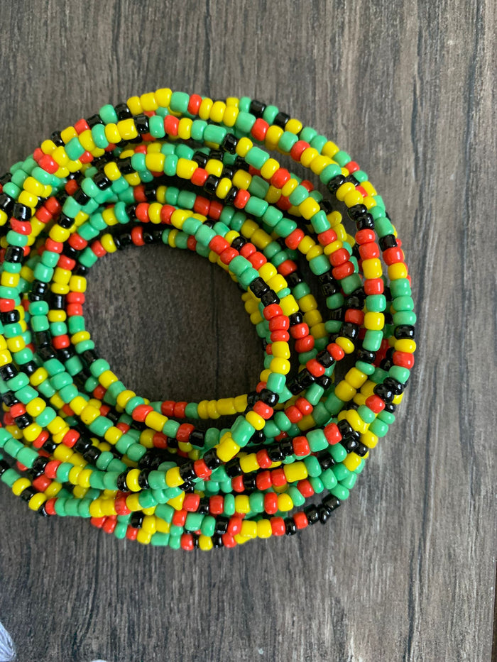 Rasta Waist Bead, Belly Beads
