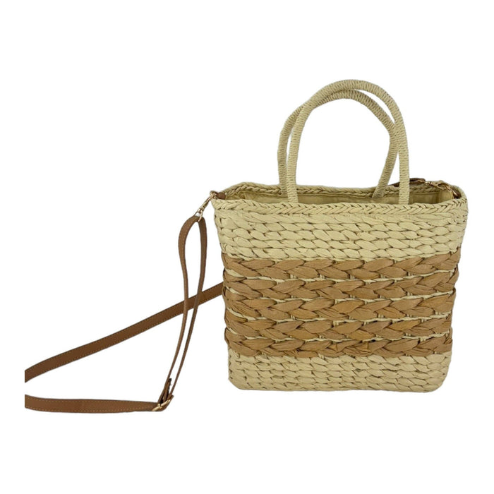 Rattan Beach Tote Shoulder Bag