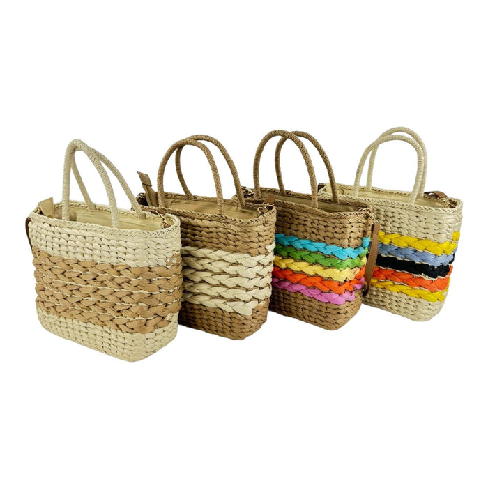 Rattan Beach Tote Shoulder Bag