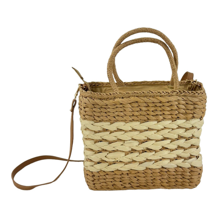 Rattan Beach Tote Shoulder Bag