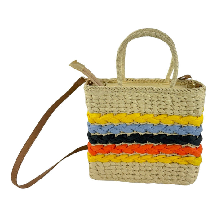 Rattan Beach Tote Shoulder Bag