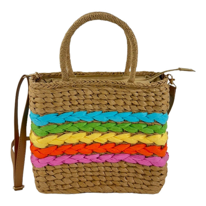 Rattan Beach Tote Shoulder Bag