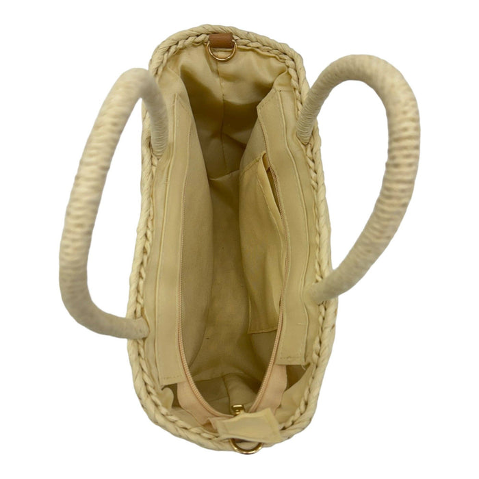 Rattan Beach Tote Shoulder Bag
