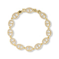 Rebekka 14K Gold Small Oval Link Bracelet