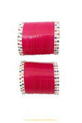 Red Colour Dotted Bridal Chura By PTJ