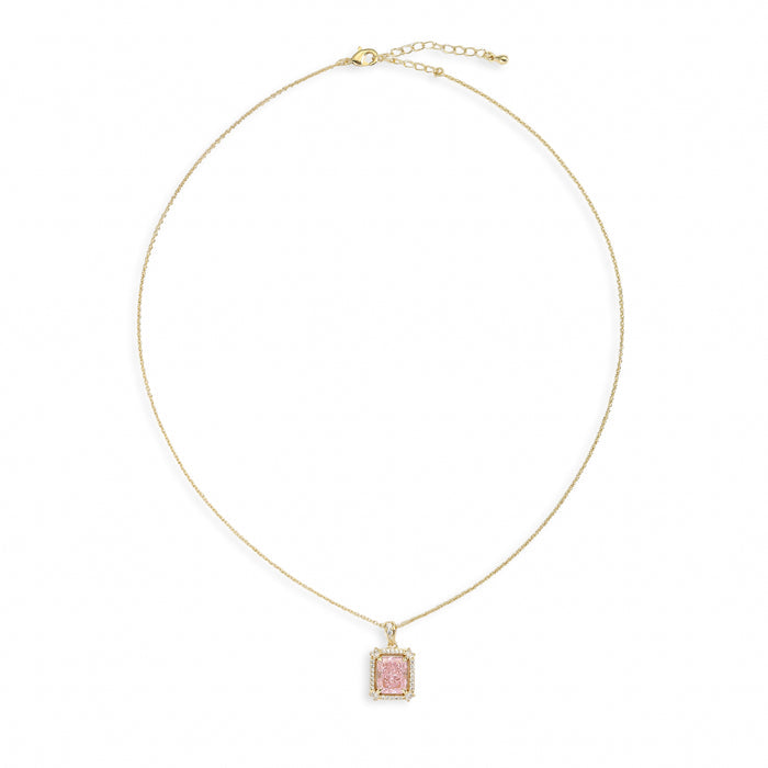 Renée Elegant 18K Gold Pink Necklace