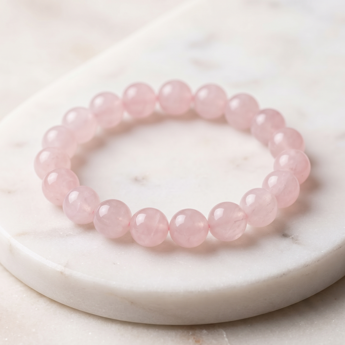 Rose Quartz 8mm Gemstone Bracelet