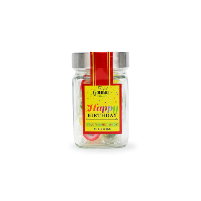 Sentiment Fruity Hard Candy Jars - Thank You, Happy Birthday, Thinking of You