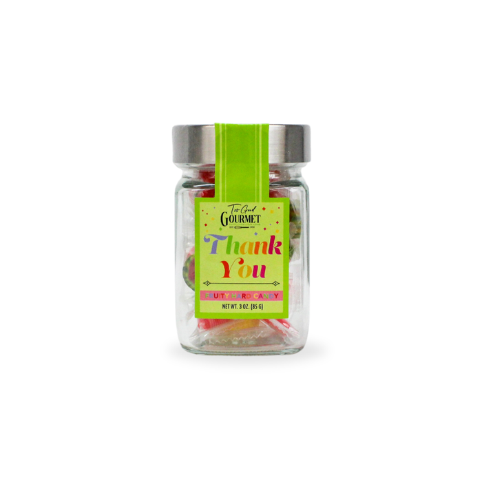 Sentiment Fruity Hard Candy Jars - Thank You, Happy Birthday, Thinking of You