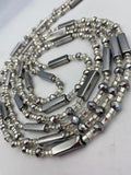 Silver crystal WaistBead | Luxury Crystal Waist Bead | Tie On | 45” -50”