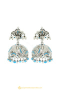 Silver Finished Earrings by PTJ