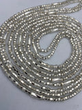 Silver Waist Beads | African Body Jewelry | Price per Waist Bead (45”-50”) – Tie-On