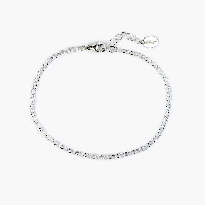 Simple Rolo Chain Bracelet in Gold, Rose Gold, or Silver
