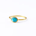 a gold blue black jade ring shown on white background. stackable! Stacking rings, bezel set, small oval, tiny oval, dainty oval, birthstone rings, sterling silver stamp, birthstone ring, birthstone jewelry