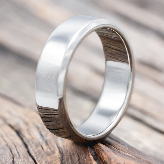 SOLID METAL HAND-TURNED WEDDING BAND-Staghead Designs