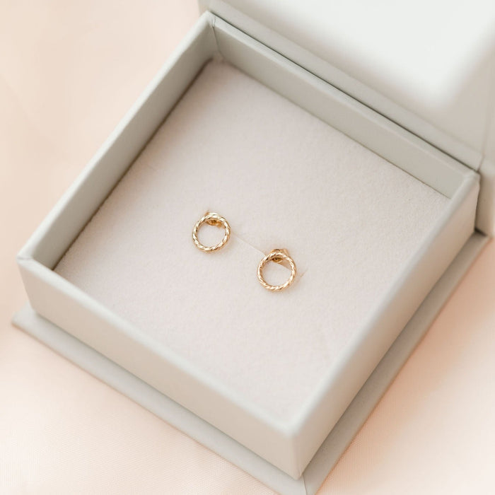 SPARKLE CIRCLE POST EARRINGS