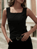 Square Neck Versatile Sleeveless Tank