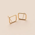 SQUARE POST EARRINGS