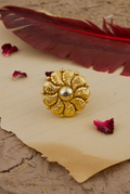 Suman Ring Handcrafted Gold Plated