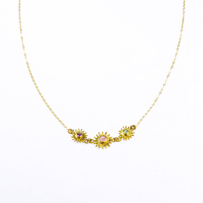 goldorsilverbirthstonebezelsentsunpendantsgiftforhergiftformomgiftforgrandmagemstonesunshapedcharmnecklace