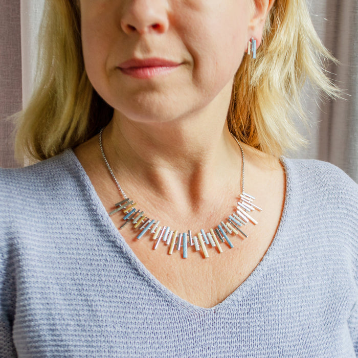 Sun Ray Stud Earrings, Boho Geometric Post Earrings in Gold, Silver or Rose Gold