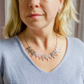 Sun Ray Stud Earrings, Boho Geometric Post Earrings in Gold, Silver or Rose Gold