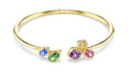 Swarovski Imber bangle Mixed cuts, Multicolored, 18K gold finish 5753259
