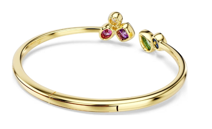 Swarovski Imber bangle Mixed cuts, Multicolored, 18K gold finish 5753259