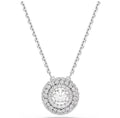 Swarovski Sublima pendant Round cut, White, Rhodium plated 5738246