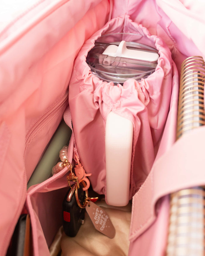 Tate Expandable Tote | Work, Travel and School Bag - Bubblegum