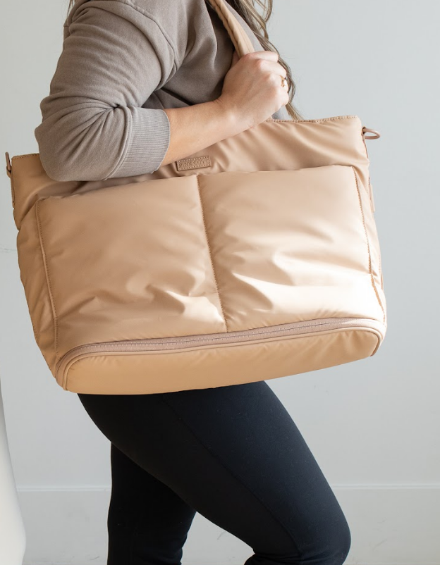Tate Expandable Tote | Work, Travel and School Bag - Sand