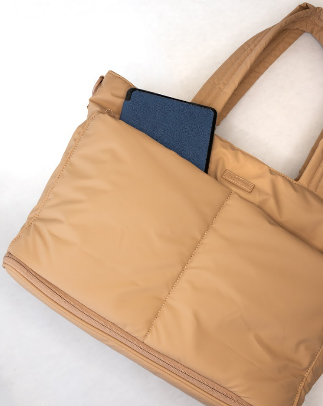 Tate Expandable Tote | Work, Travel and School Bag - Sand