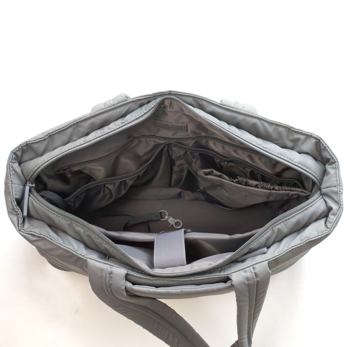 Tate Expandable Tote | Work, Travel and School Bag - Slate