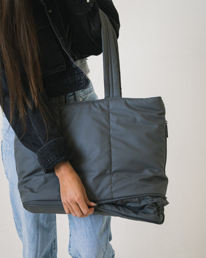 Tate Expandable Tote | Work, Travel and School Bag - Slate