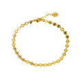 Textured Sequin Coin Bracelet - Gold and Silver