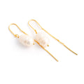 Thread Through Pearl Earring